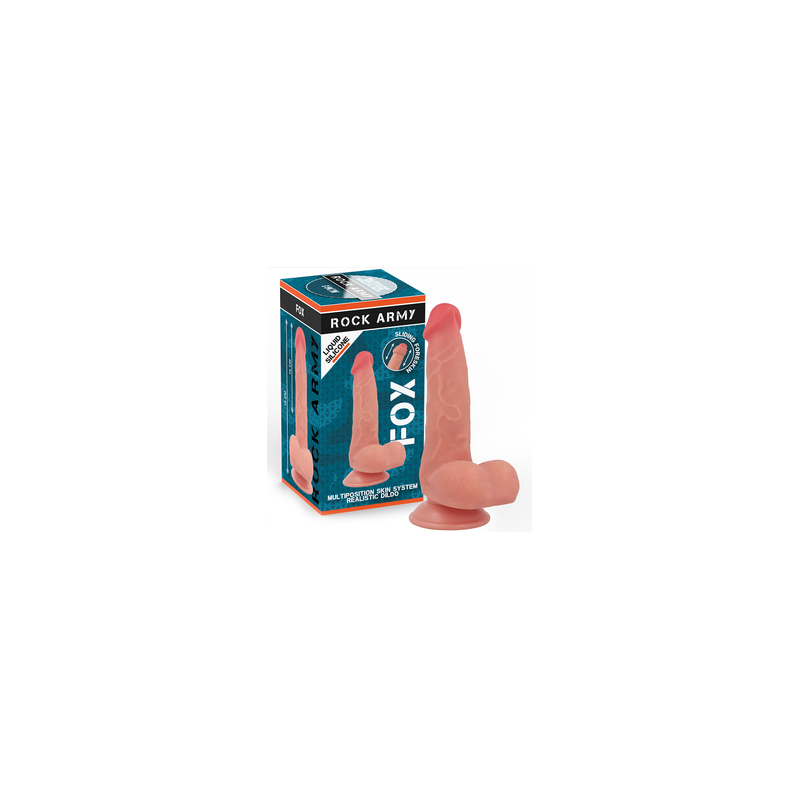 ROCKARMY | Liquid Silicone Fox 19cm - Realistic Dildo - Flesh