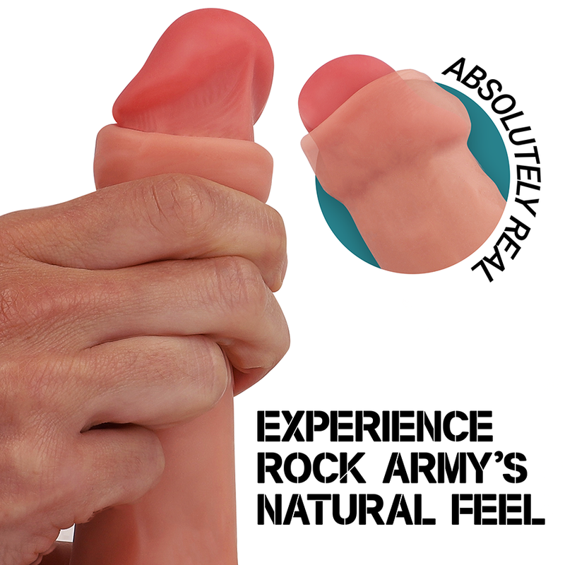 ROCKARMY | Liquid Silicone Ranger | Realistic Dildo 22cm - Flesh