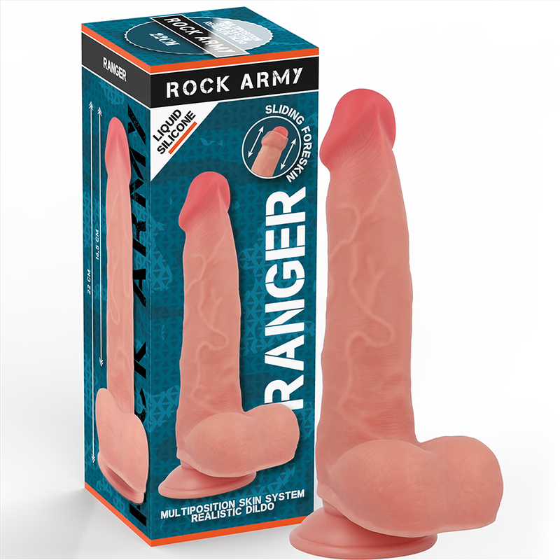 ROCKARMY | Liquid Silicone Ranger | Realistic Dildo 22cm - Flesh