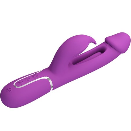 PRETTY LOVE | KAMPAS | Multifunctional Rabbit Vibrator 3 in 1 - Purple