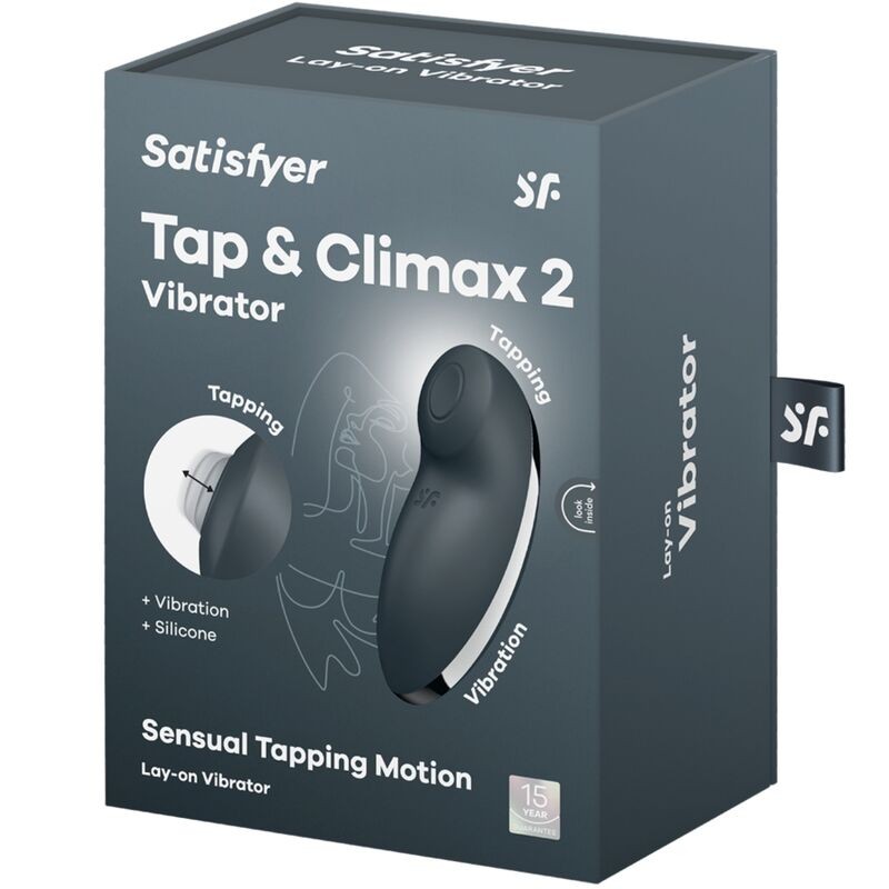 SATISFYER | TAP & CLIMAX 2 | Κλειτοριδικός Tapping Δονητής - Γκρι