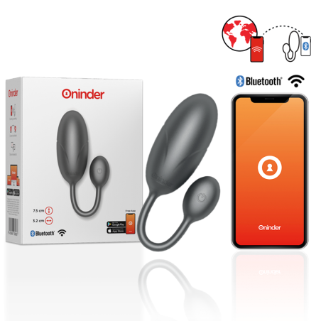ONINDER | TOKYO | App Controlled Vaginal Vibrating Egg - Grey