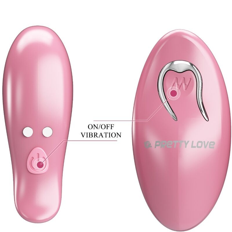 PRETTY LOVE | CAILEY | Nipple Clamps 10 Vibrations - Remote Controlled - Pink