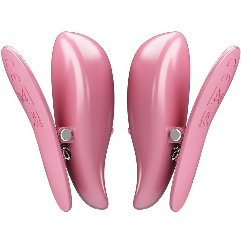 PRETTY LOVE | CAILEY | Nipple Clamps 10 Vibrations - Remote Controlled - Pink