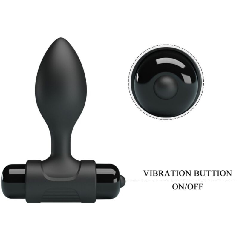 PRETTY LOVE | VIBRA | Silicone Butt Plug With Vibration