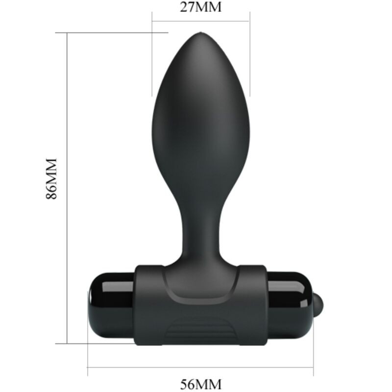 PRETTY LOVE | VIBRA | Silicone Butt Plug With Vibration
