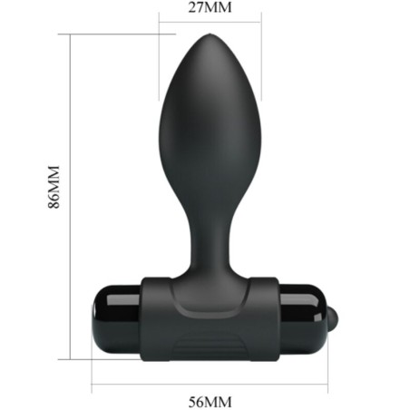 PRETTY LOVE | VIBRA | Silicone Butt Plug With Vibration