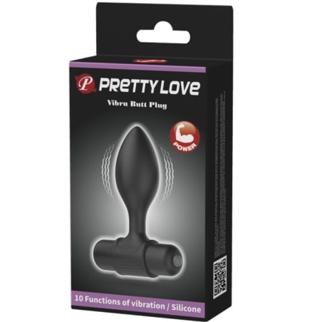 PRETTY LOVE | VIBRA | Silicone Butt Plug With Vibration