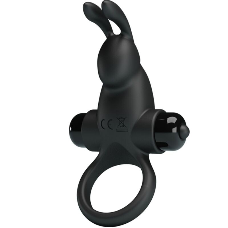 PRETTY LOVE | Vibrating + Rabbit Clitoris Stimulator 10 Vibrations - Black