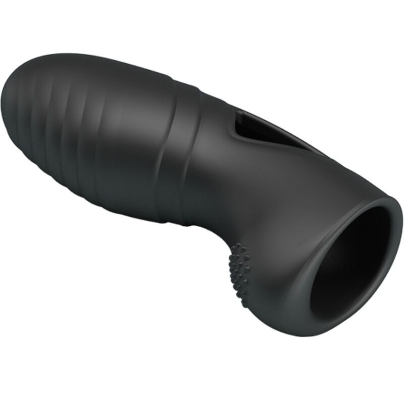 PRETTY LOVE | ALAN | Silicone Finger Vibrator - Black