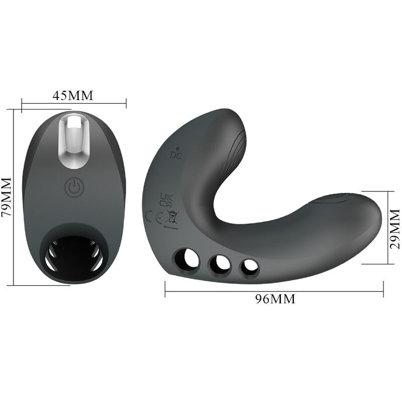 PRETTY LOVE | CAMELIA | Finger Vibrator With 7 Vibrations - Black