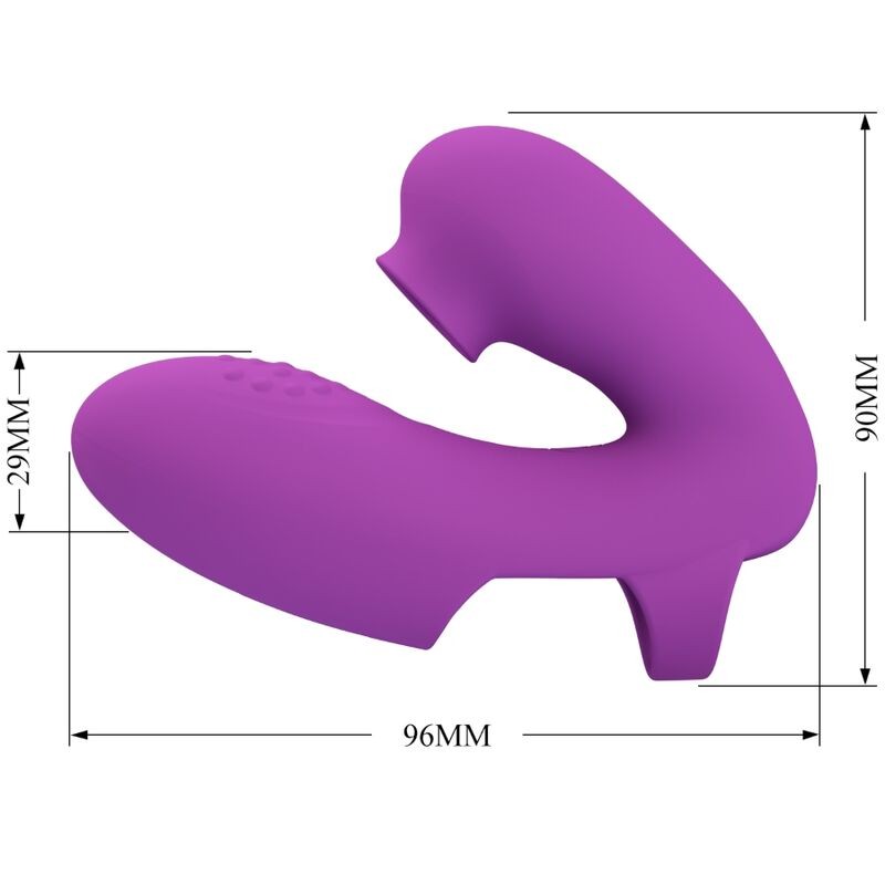 PRETTY LOVE | ATHENA | Finger Vibrator With Clit Stimulator
