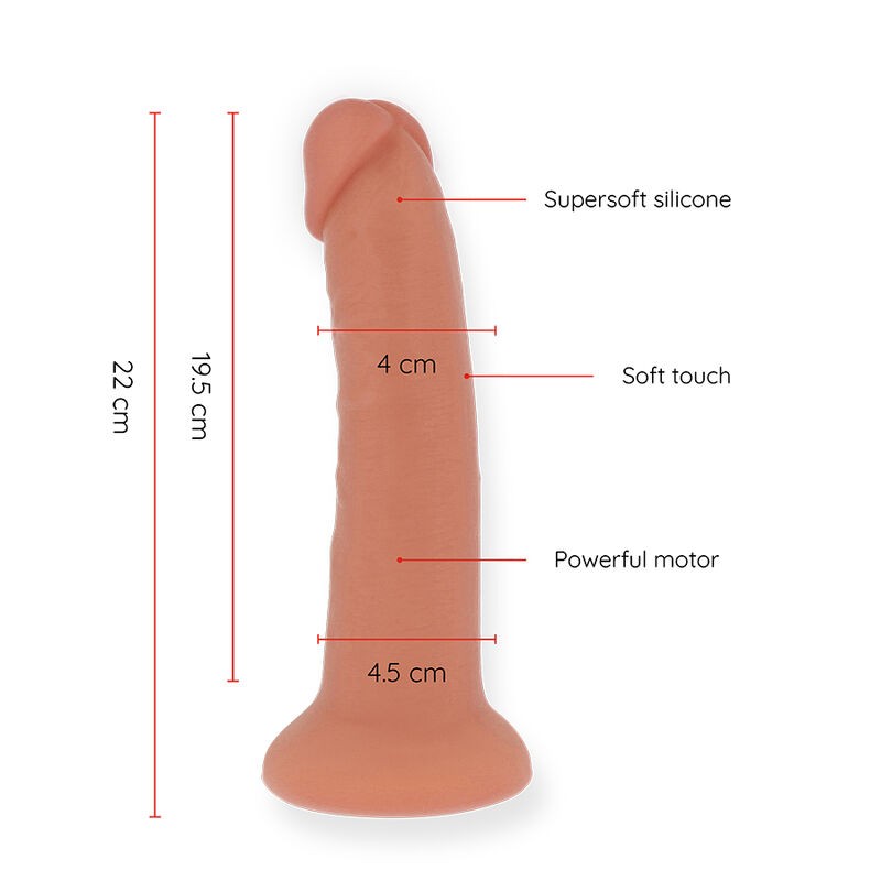 ONINDER | LARGE BOGOTÁ | App Controlled Vibrating Realistic Dildo - 22cm