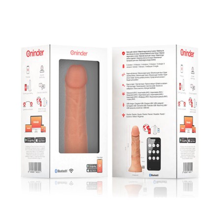 ONINDER | LARGE BOGOTÁ | App Controlled Vibrating Realistic Dildo - 22cm