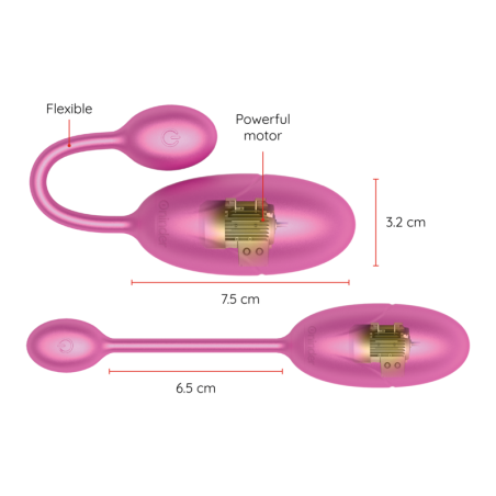 ONINDER | TOKYO | App Controlled Vaginal Vibrating Egg - Pink