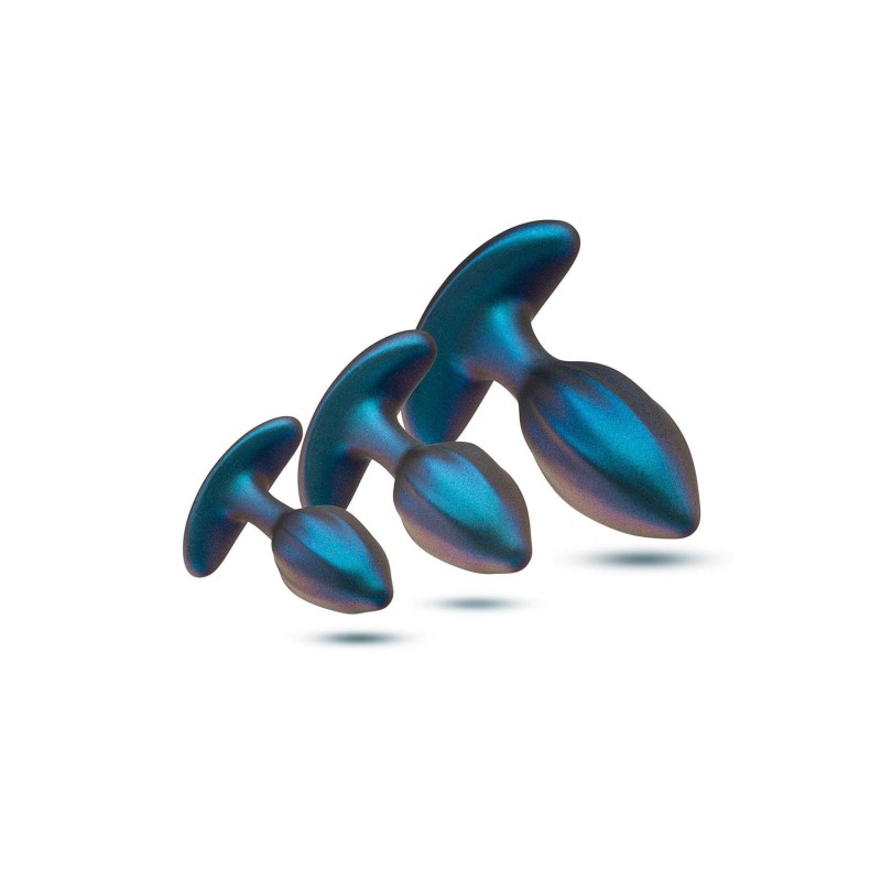 Matrix Cosmos | Remote Controlled Vibrating Butt Plug Kit - Lunar Blue