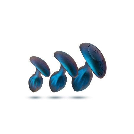 Matrix Cosmos | Remote Controlled Vibrating Butt Plug Kit - Lunar Blue