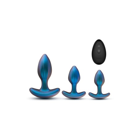 Matrix Cosmos | Remote Controlled Vibrating Butt Plug Kit - Lunar Blue