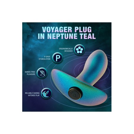 Anal Adventures | Voyager | Vibrating Butt Plug - Neptune Teal