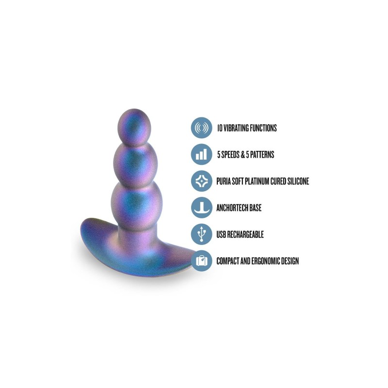 Anal Adventures | Expedition | Vibrating Butt Plug - Lunar Blue