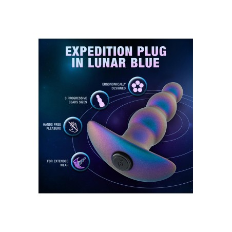Anal Adventures | Expedition | Vibrating Butt Plug - Lunar Blue