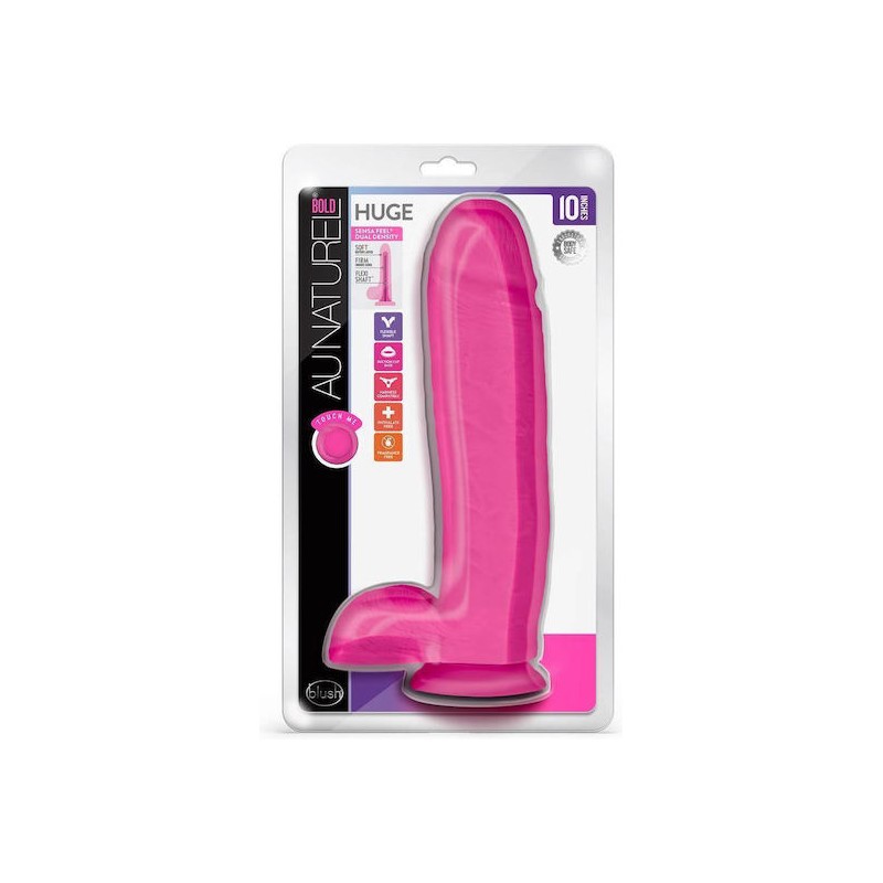 Au Naturel | Bold Huge | XXL Realistic Dildo 25cm - Pink
