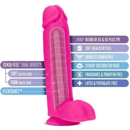 Au Naturel | Bold Huge | XXL Realistic Dildo 25cm - Pink
