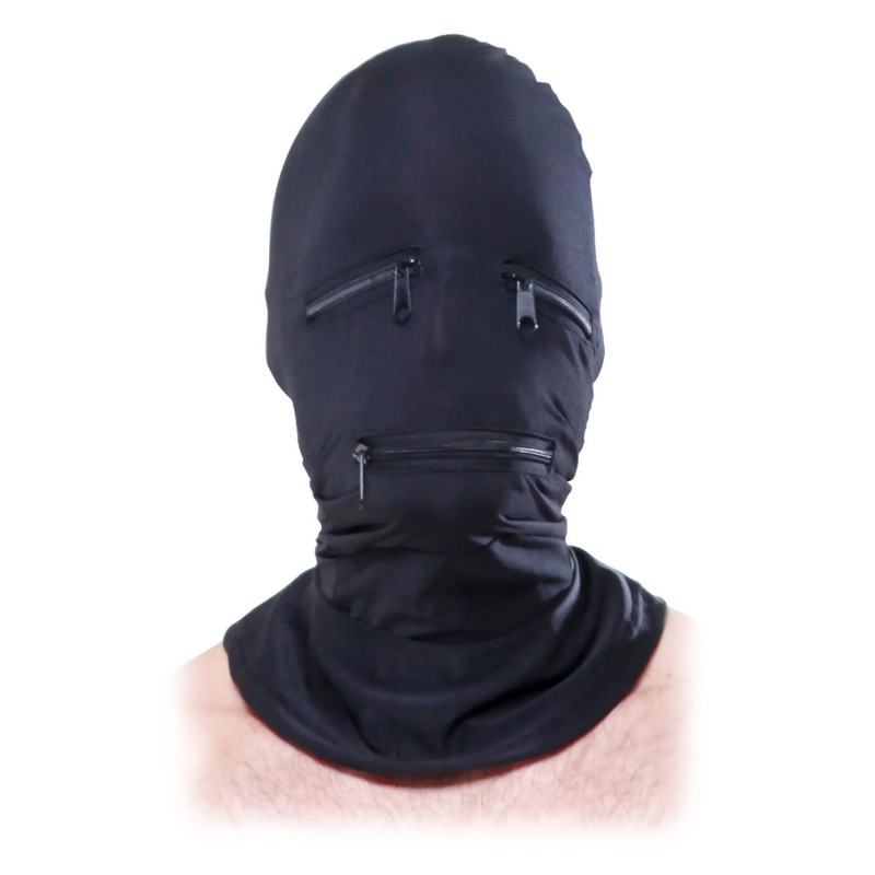 Fetish Fantasy Series | Zipper Face Hood - Black