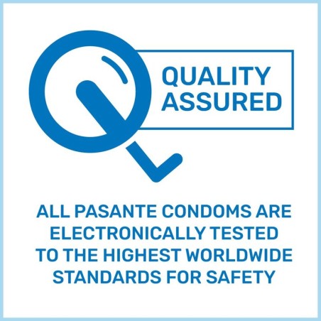 Pasante | Extra | Thick Condoms Vegan, CE Certified & Extra Lubricated Protection