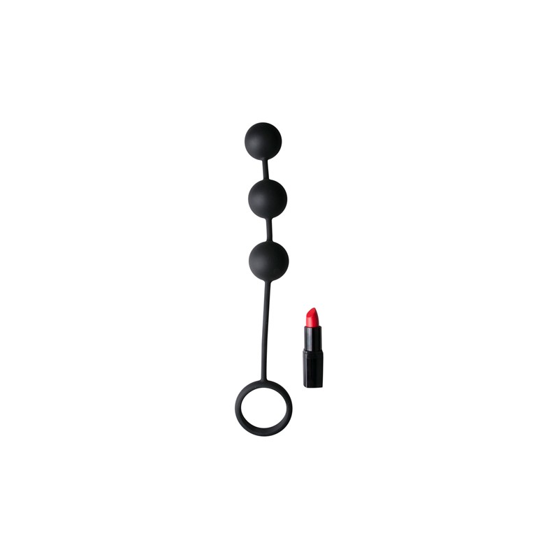 Tom of Finland: Silicone Cock Ring with 3 Weighted Balls