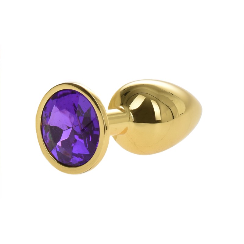 Passion Labs | Metal Anal Wedge With Purple Jewel - Small