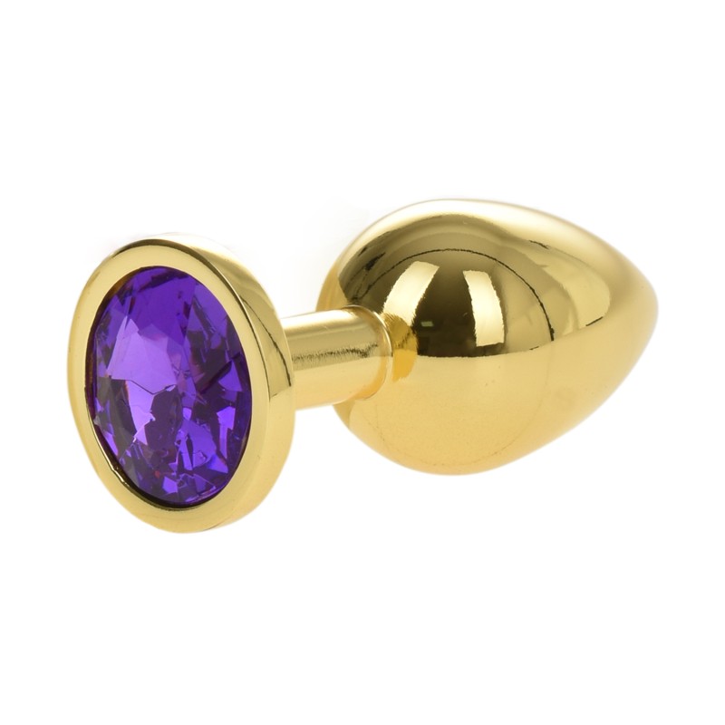 Passion Labs | Metal Anal Wedge With Purple Jewel - Medium