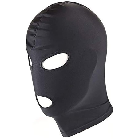 Full Face Mask With 3 Holes For Eyes & Mouth - Black