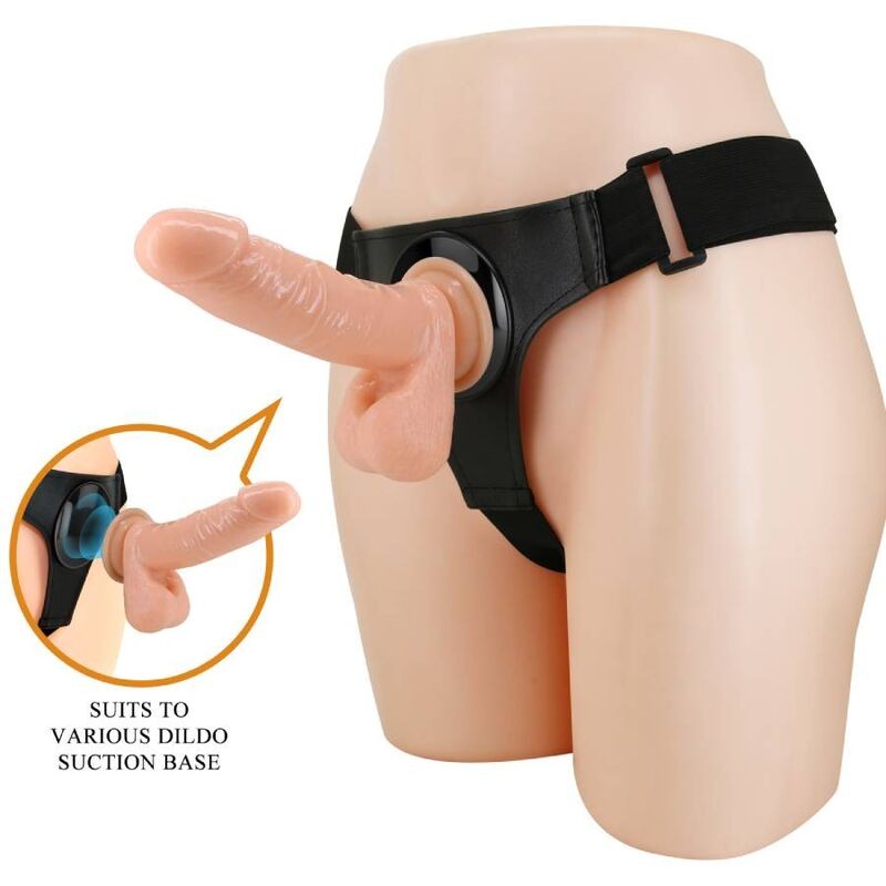 Universall Harness With Dildo TOM 20cm - Natural
