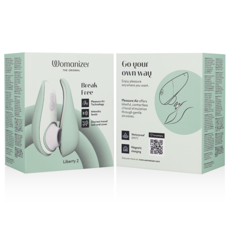 WOMANIZER | Liberty 2 Stimulator & Clitoris Stimulating Waves Light Green