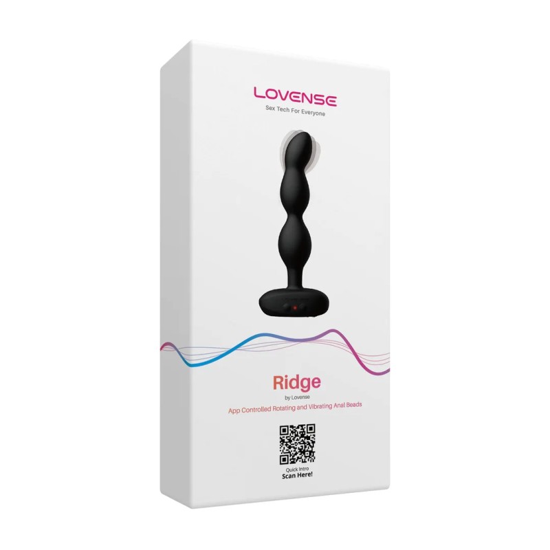 Lovense | Ridge | App-controlled Δονούμενες & Περιστρεφόμενες Πρωκτικές Μπάλες