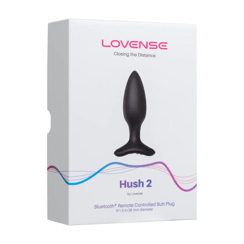 Lovense | Hush 2 | App-controlled - Δονούμενη Πρωκτική Σφήνα - 3,8 cm