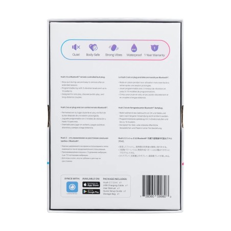 Lovense | Hush 2 | App-controlled - Δονούμενη Πρωκτική Σφήνα - 3,8 cm