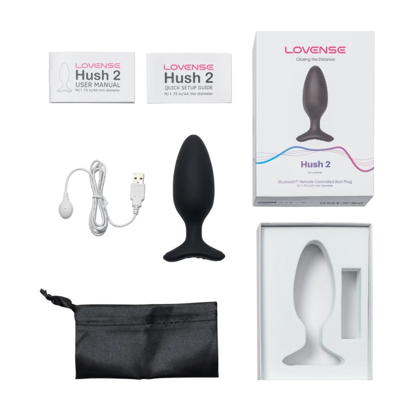 Lovense | Hush 2 | App-controlled - Δονούμενη Πρωκτική Σφήνα - 4,4 cm