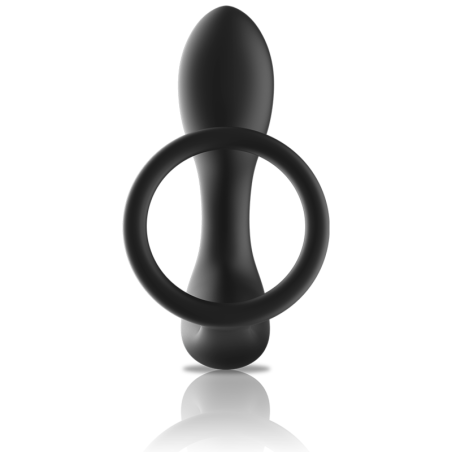 BLACK&SILVER | Remote Control Anal Massager With Cock Ring