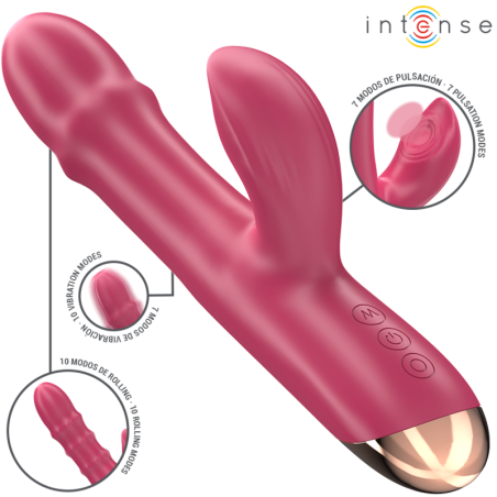 INTENSE | CHLOE | Multifunction Vibrator 3 in 1 - Red
