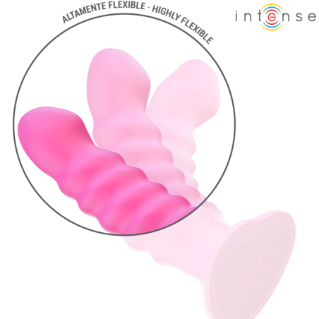 INTENSE | CINDY | Silicone Ribbed Vibrator With Remote Control