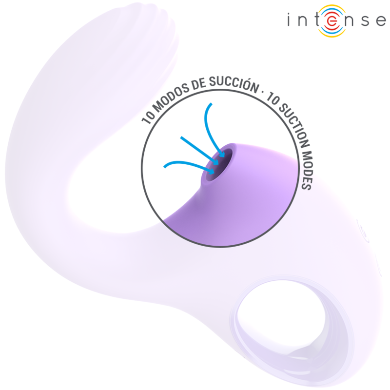 INTENSE | BAXTER | Silicone Vibrator With Clitoral Stimulator