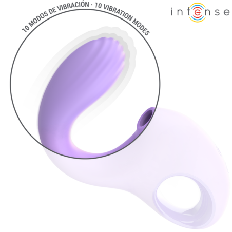 INTENSE | BAXTER | Silicone Vibrator With Clitoral Stimulator