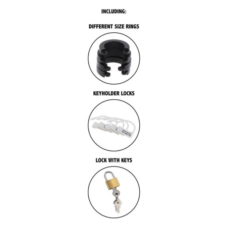 HIDDEN DESIRE | Extreme Chastity - Silicone Cock Cage - Size L