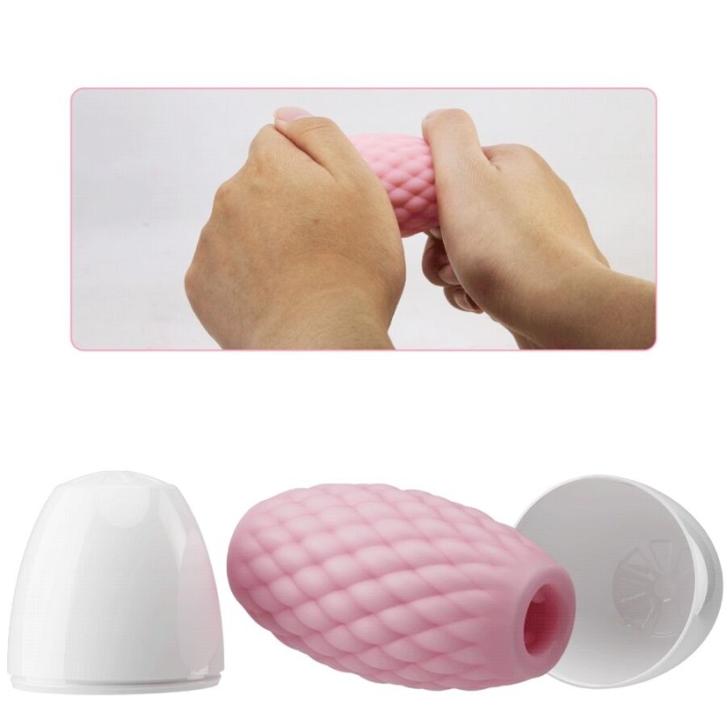 PRETTY LOVE | ATHENA EROS | Silicone Male Masturbator - Pink
