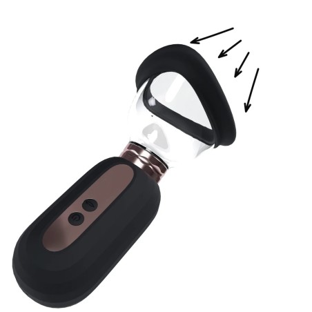 Delightful - Rechargeable Vulva and Breast Pump - Black