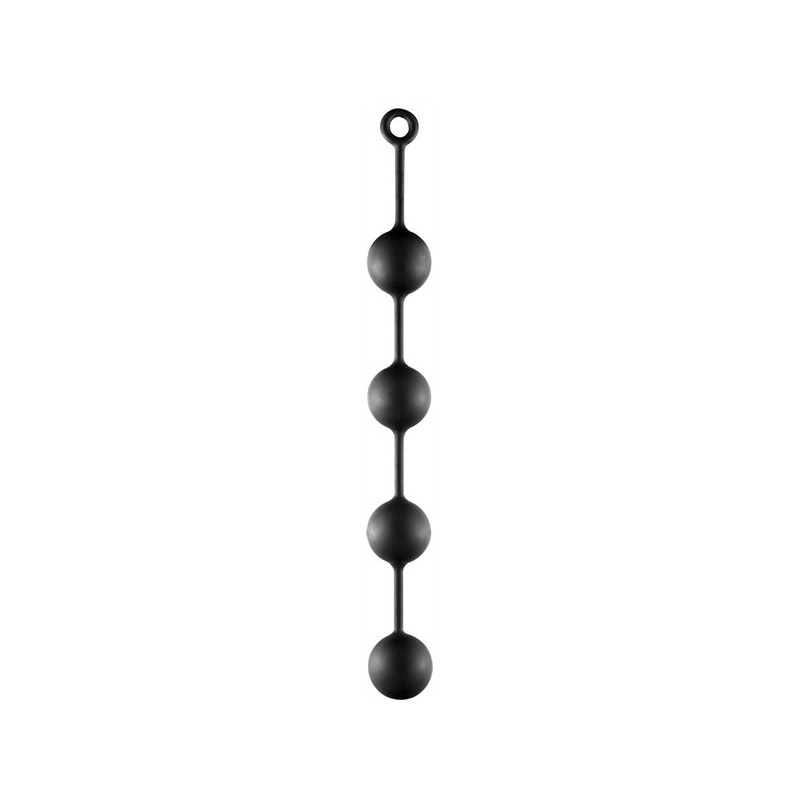 Silicone Exxxtreme Balls - Black - Extra Large - 60 mm.