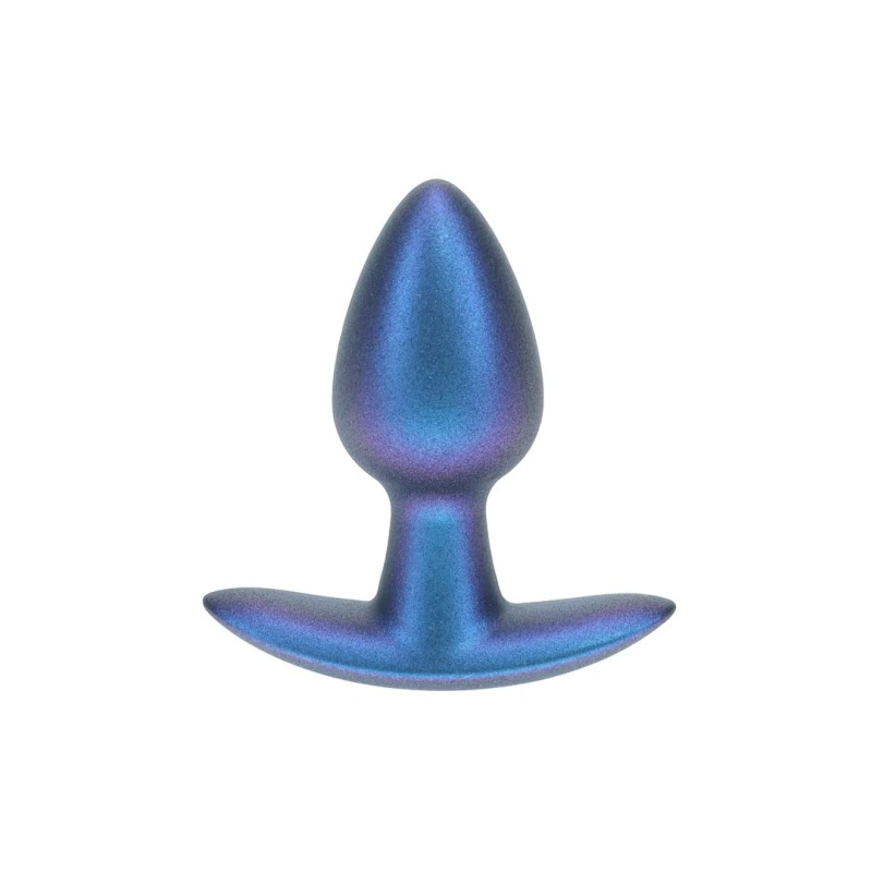 Πρωκτική Σφήνα Σιλικόνης 6,5 cm - Small - Metallic Blue