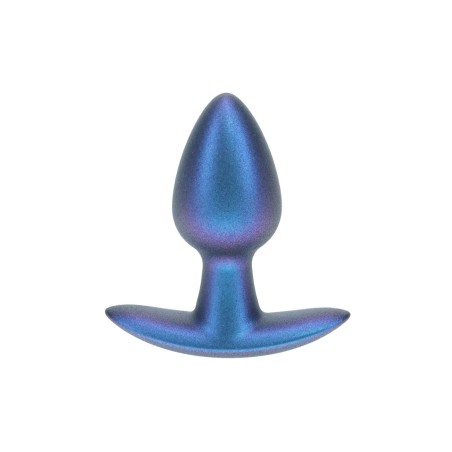 Smooth Silicone Anal Plug - 6,5 cm - Small - Metallic Blue
